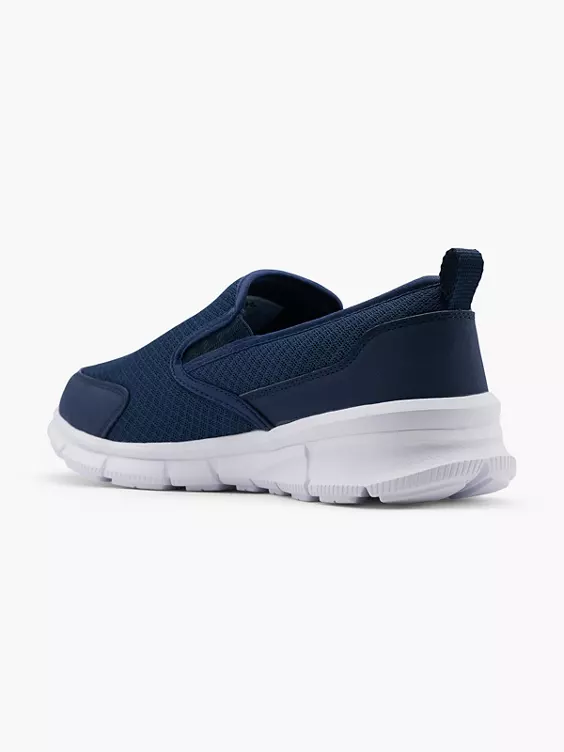 Victory  New Zeal Navy Slip On Trainers