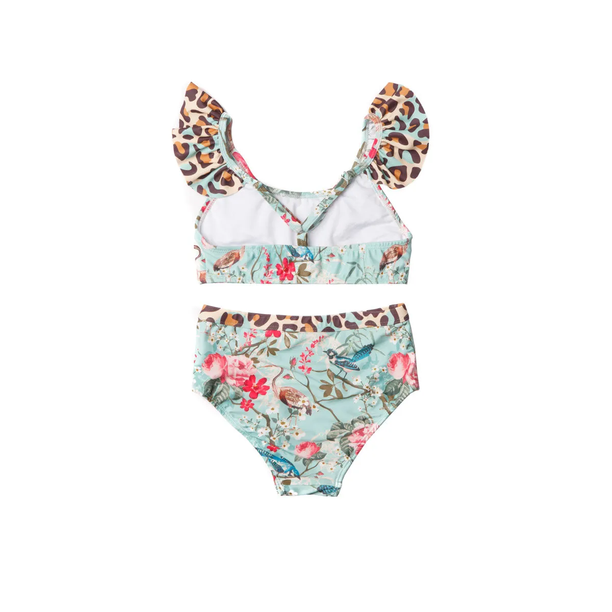 Wild Garden Ruffle Neckline Bikini (Faithful)