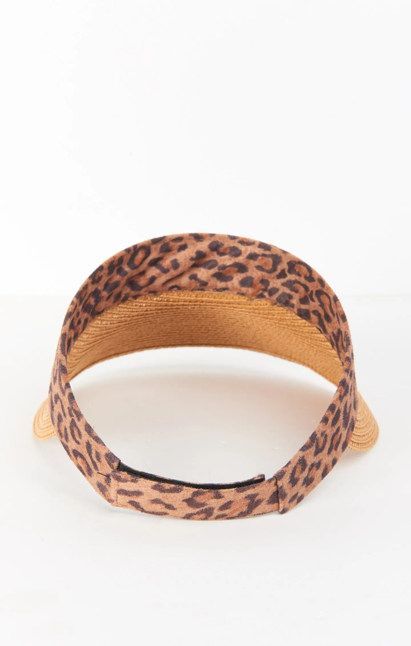 Wild One Straw Visor Hat ~ Leopard