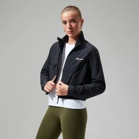 Women's Urban Cropped Co-ord Wind Jacket - Black