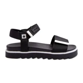 Women's Platform Sandals Big Star NN274778 Black