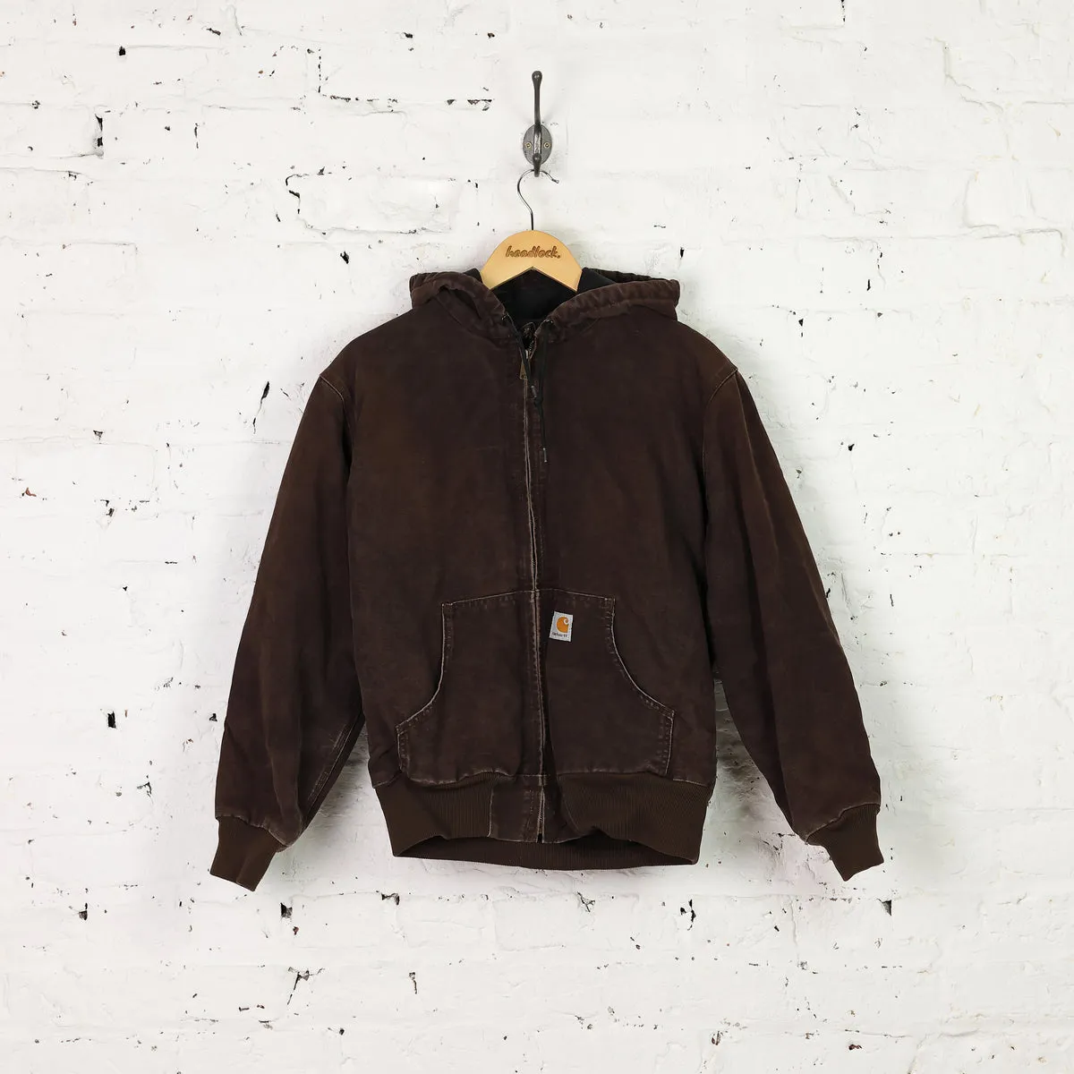 Women's Carhartt Hooded Work Jacket - Brown - Womens M