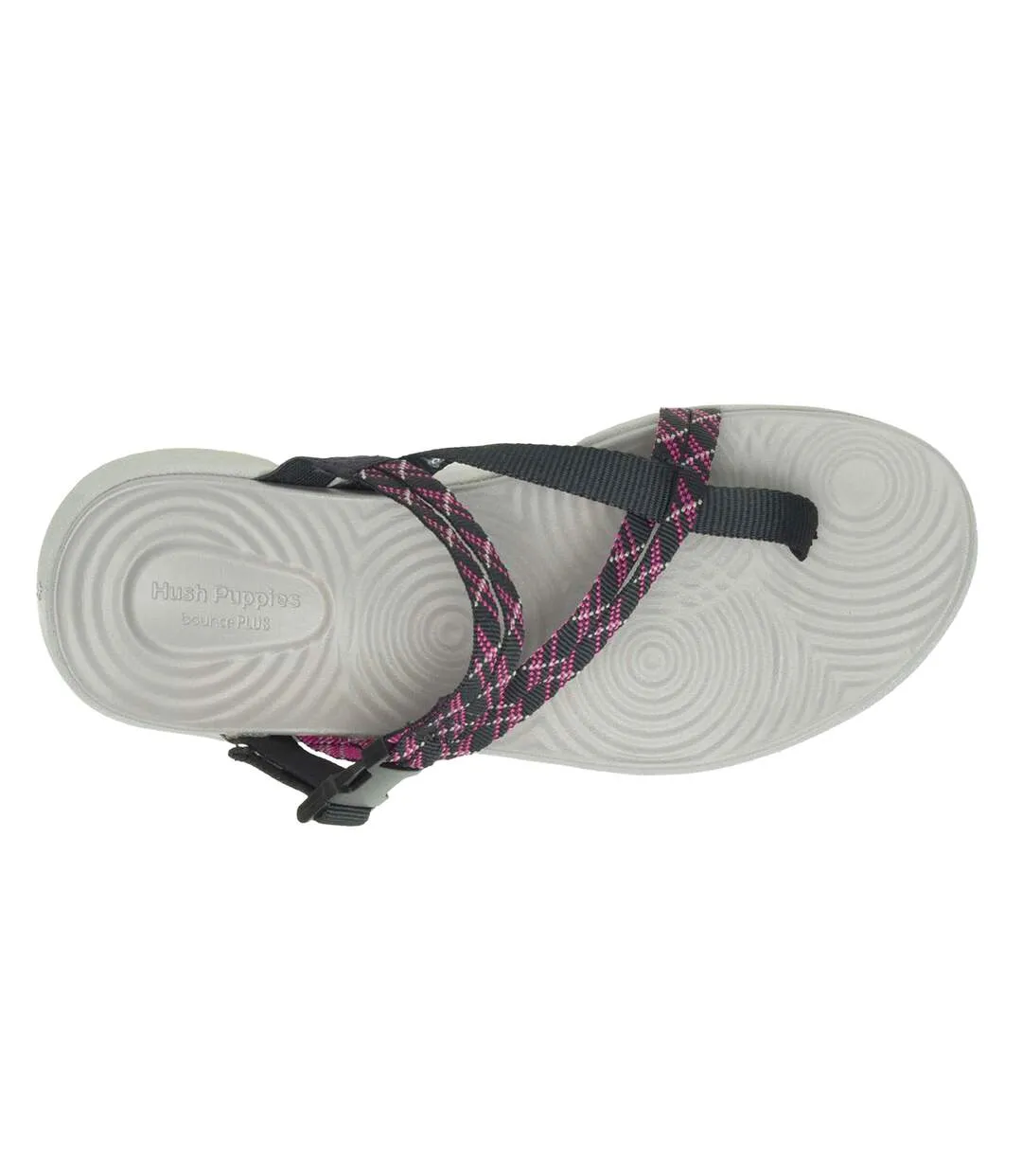 Womens/ladies good sandals black/grey/pink Hush Puppies