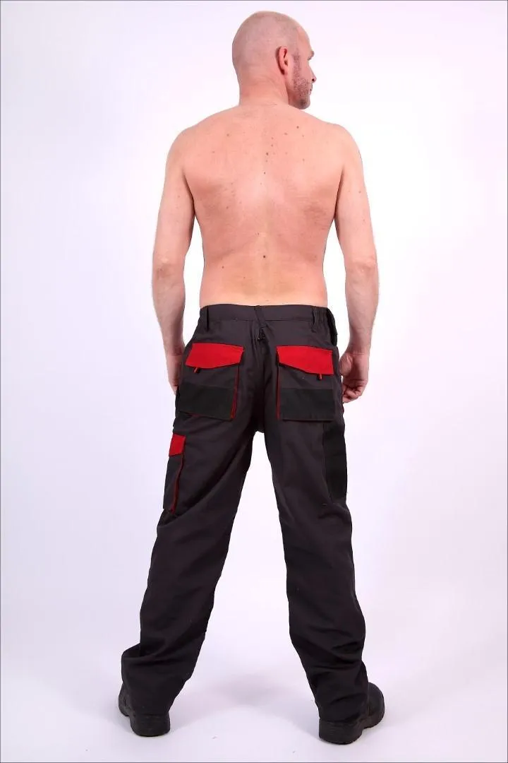 Work trousers with back and full zip