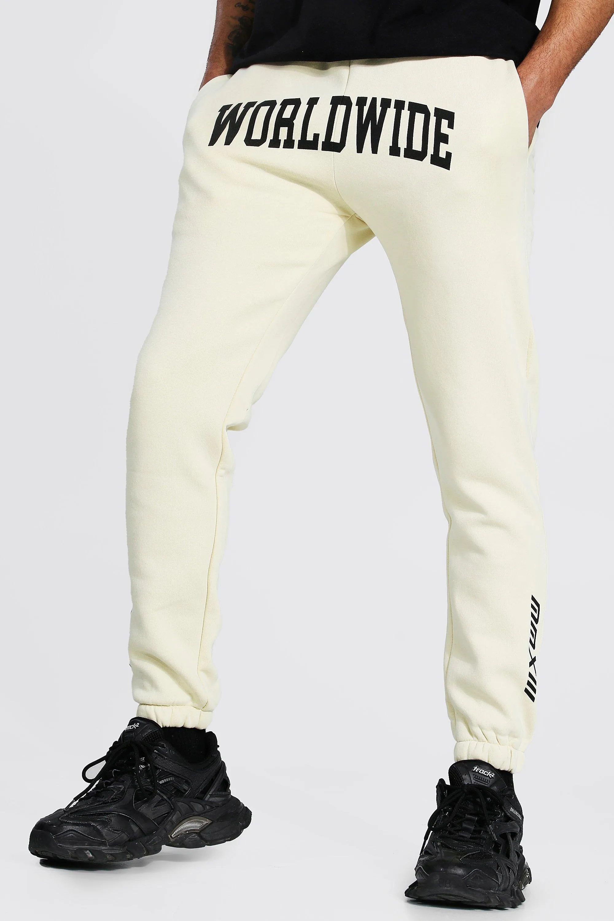 Worldwide Printed Regular Joggers