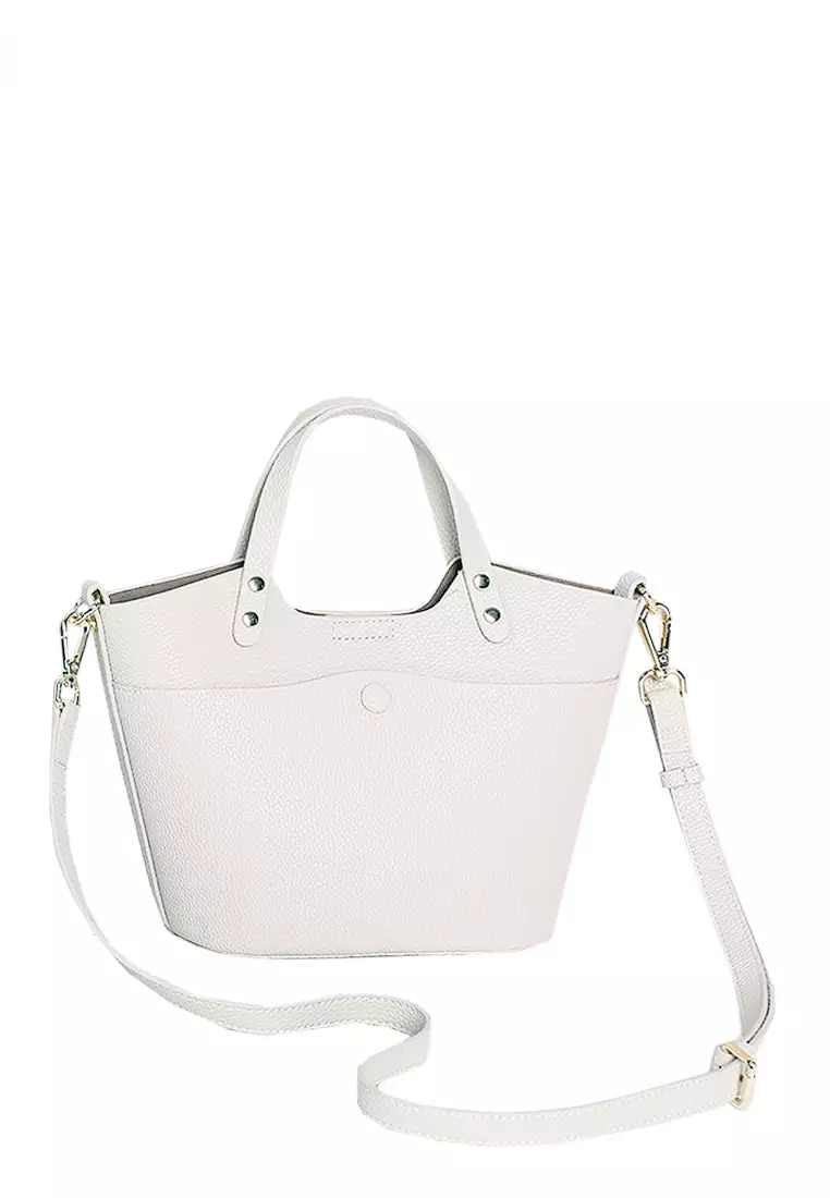 ZITIQUE Simple cowhide oblique back handbag