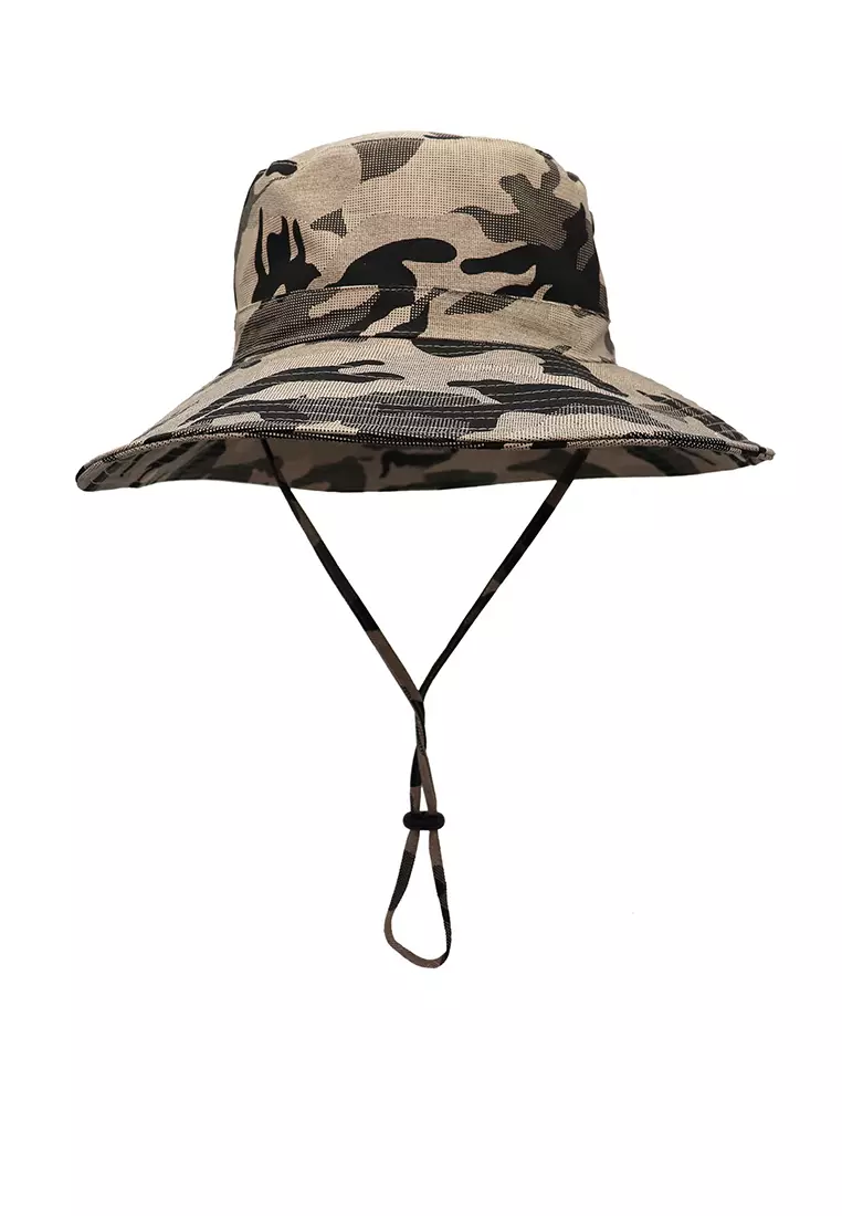 ZITIQUE Wide -edge camouflage fisherman hat